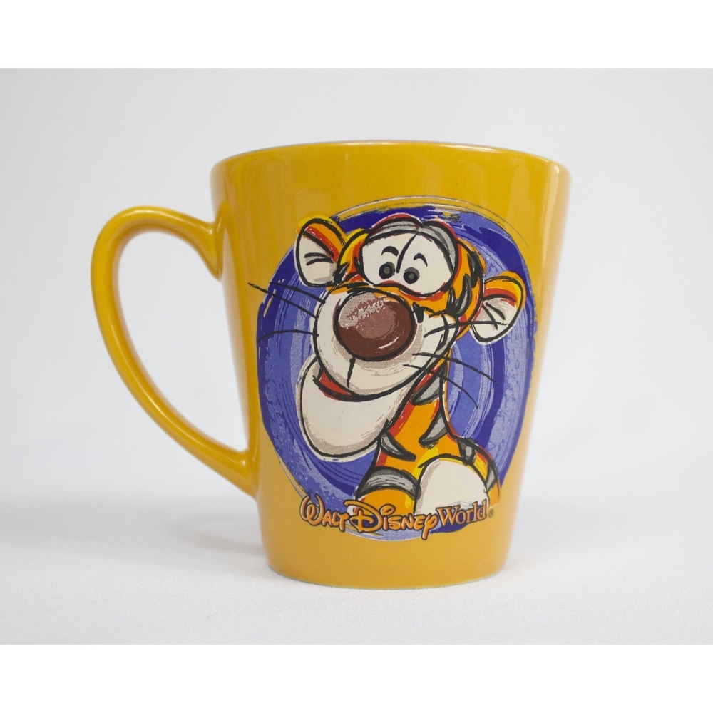 Walt Disney World Tigger Coffee Mug Cup Orange & Purple Winnie The Pooh Portrait
